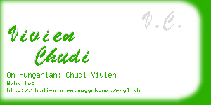 vivien chudi business card